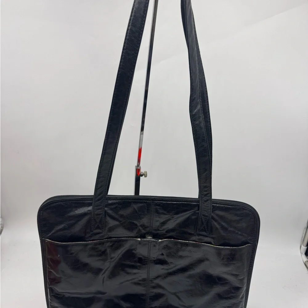 latico Black Leather Laptop Bag